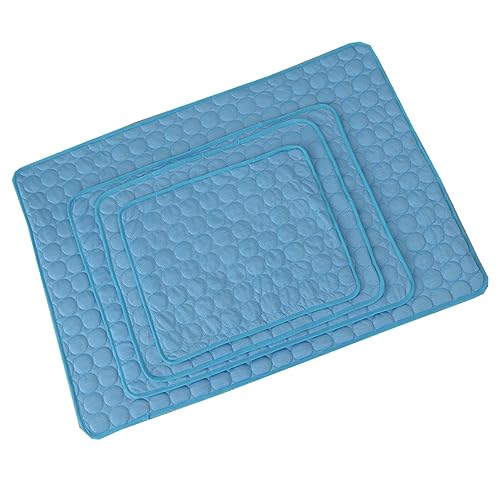 Abaodam Sommerkühlmatte für Haustiere Atmungsaktive und Weiche Hundematte Blau für Bett Kiste Zwinger und Auto und Einfach zu Verstauen Abaodam Sommerkühlmatte für Haustiere Atmungsaktive und Weiche Hundematte Blau für Bett Kiste Zwinger und Auto und Einfach zu Verstauen von Abaodam