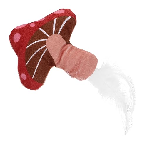 Abaodam Cartoon-Spielzeug Für Kätzchen Selbstunterhaltendes Katzenspielzeug Interaktives Pilz-Design Kauspielzeug Für Den Innenbereich Abaodam Cartoon-Spielzeug Für Kätzchen Selbstunterhaltendes Katzenspielzeug Interaktives Pilz-Design Kauspielzeug Für Den Innenbereich von Abaodam