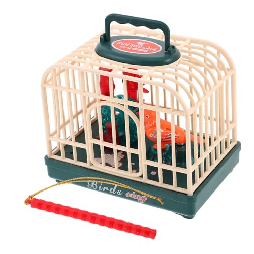 Abaodam Sprachgesteuerter Vogelkäfig Dekoratives Vogelspielzeug Vogelspielzeug Mit Echten Geräuschen Flatternder Vogel Zwitscherndes Vogelspielzeug Vogelspielzeug Für Die von Abaodam