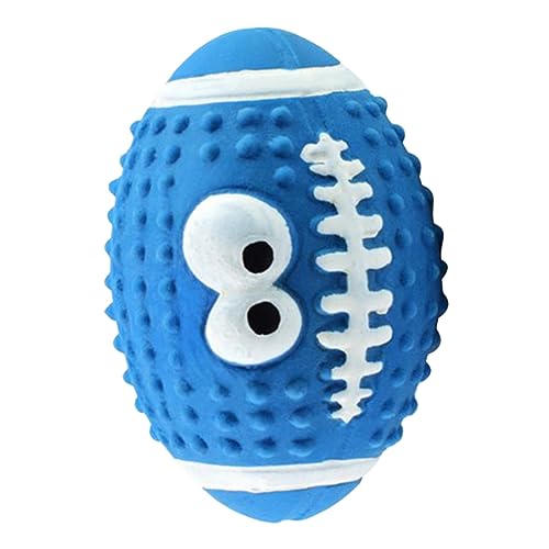 Abaodam Squeaky Hundeball aus Sicherem Interaktives Kauspielzeug für Kleine Hunde Rugby Design Langeweile Fördert Fitness und Zahngesundheit Abaodam Squeaky Hundeball aus Sicherem Interaktives Kauspielzeug für Kleine Hunde Rugby Design Langeweile Fördert Fitness und Zahngesundheit von Abaodam
