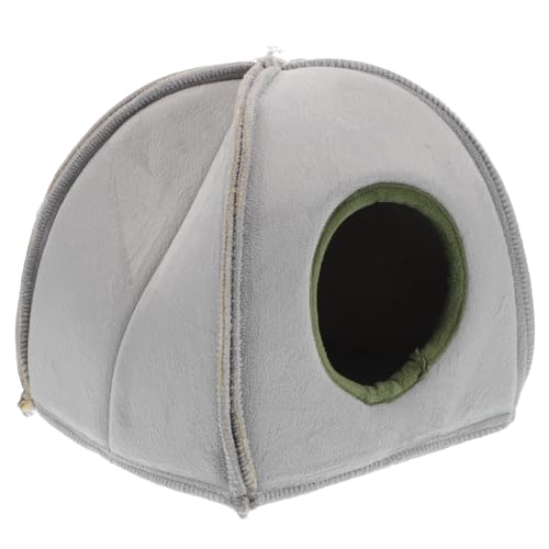 Abaodam Süßes Hamsterhaus, Bett, Winter, warmes Nest für Kleintiere, weich, halbgeschlossener Lebensraum für Hamster, Chinchillas und Meerschweinchen, leicht zu reinigen und schickes Design Abaodam Süßes Hamsterhaus, Bett, Winter, warmes Nest für Kleintiere, weich, halbgeschlossener Lebensraum für Hamster, Chinchillas und Meerschweinchen, leicht zu reinigen und schickes Design von Abaodam