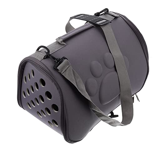 Abaodam Tasche für Haustiere Tragetasche für Kleintiere Tasche Haustier Welpenträger Hundetasche Reisen Dog travel Bag Rucksack für Katzen Haustasche tragbare Tasche für Katze Nylon Grey von Abaodam