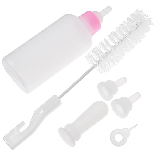 Abaodam Teiliges Milchflasche für Kleine Haustiere Weiche Pet Nuckelflasche Wiederverwendbar Sicher für Neugeborene Welpen Kätzchen Hamster und Kaninchen Einfach zu Reinigen Fütterungsset von Abaodam