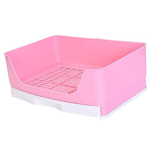 Abaodam Toilette mit Abnehmbarem Haustier Toilette für Meerschweinchen und Hamster Leichte und Langlebige Exkrementschachtel für Sauberes von Abaodam