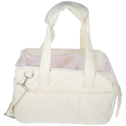 Abaodam Tragbare Haustiertragetasche mit Atmungsaktivem Mesh Weicher Canvas Pet Carrier für Kleine Hunde und Katzen mit Verstellbaren Schultergurten Leicht zu Reinigen für Reisen und von Abaodam