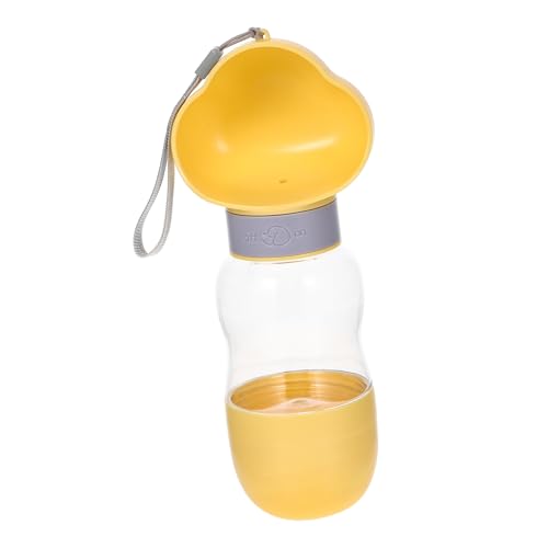 Abaodam Tragbare Hunde-Wasserflasche mit Futterbehälter, bezauberndes Wolkenförmiges Design, Leck, Haustier-Wasserspender zum Wandern, Spazierengehen und Outdoor-Aktivitäten für Welpen von Abaodam