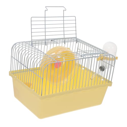Abaodam Tragbarer Hamsterkäfig mit Wasserflaschenhalter Kleintier Transportbox für Hamster Chinchillas und Andere Kleine Atmungsaktiv und Hautfreundlich für Reisen und Tierarztbesuche von Abaodam