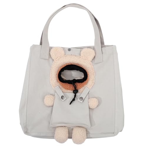 Abaodam Tragetasche für Haustiere Tragbare Schultertasche aus Canvas für Katzen und Kleine Hunde Bequeme und Stylische Transportlösung für Unterwegs für Reisen mit Ihrem Haustier Geräumig von Abaodam