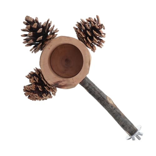 Abaodam Portable Parrot Playground Mit Futterbecher Holzspielplatz Für Wellensittiche Und Papageien Tragbarer Trainingsstand Für Vögel Sicheres Unterhaltungsumfeld Für Aktive Tiere von Abaodam