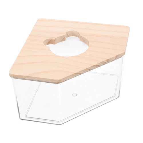 Abaodam Transparente Hamster Sandbad Box mit Deckel Staubdicht Vielseitig als Bad und Toilette Geeignet für Kleine Hamster Chinchillas und Kleintiere Pflegeleicht und Hygienisch für von Abaodam