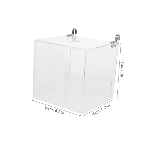Abaodam Transparente Papageien Badewanne Aufhängen Vogelbad Käfig Zubehör Vielseitige Hängende Badebox und Futtertrog für Wellensittiche Kanarienvögel und Kleine Papageien Einfach zu von Abaodam