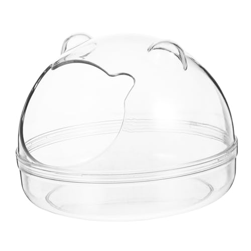 Abaodam Transparenter Kleiner Hamster Badewannenbehälter Abnehmbar und rutschfest für Tägliche Pflege und Beobachtung im Hamsterkäfig Abaodam Transparenter Kleiner Hamster Badewannenbehälter Abnehmbar und rutschfest für Tägliche Pflege und Beobachtung im Hamsterkäfig von Abaodam