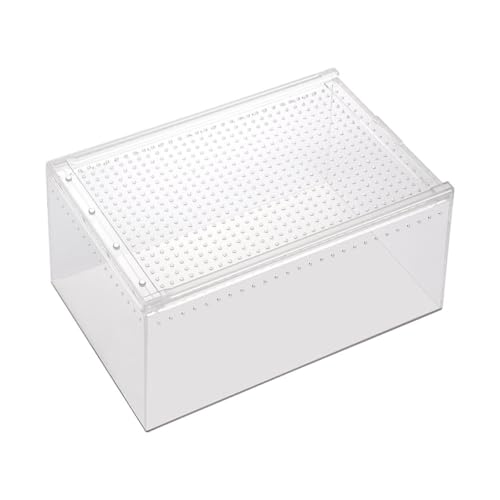 Abaodam Transparenter Reptilienkäfig aus Multifunktionale Aufzuchtbox für Schlangen Spinnen Geckos für Terrarien und Zuchtbedarf von Abaodam