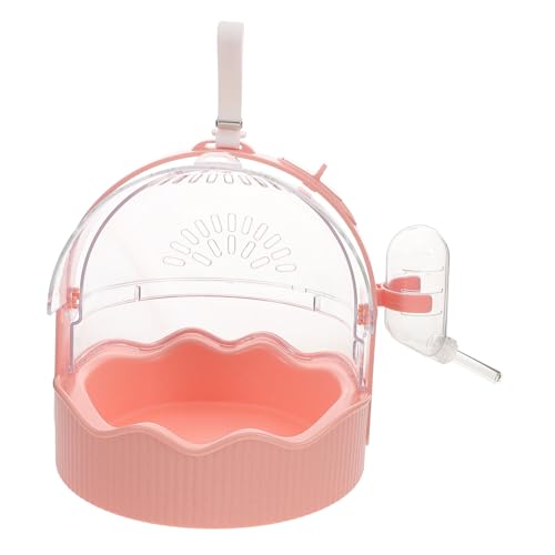 Abaodam Transportkäfig für Kleintiere Tragbare Hamster Tragetasche mit Wasserflasche für Reisen und Outdoor für Hamster Igel und Kleine Haustiere Langlebig von Abaodam