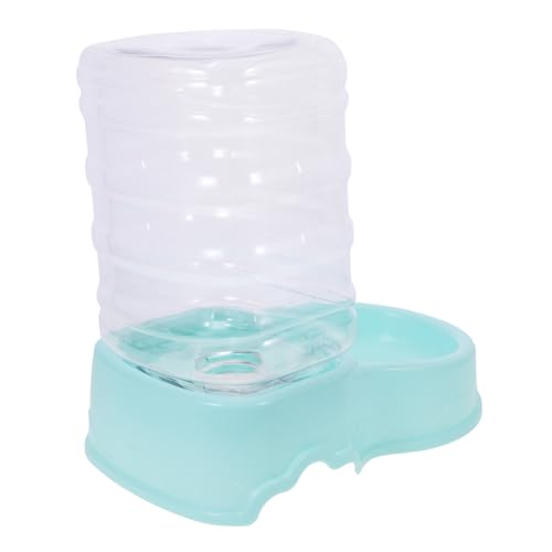 Abaodam Trinkbrunnen für Haustiere Container isoliert rostfrei Trinken automatischer futterspender hundefutter Futterspender für Hunde Futterspender für Welpen Futternapf Plastik Sky-Blue von Abaodam