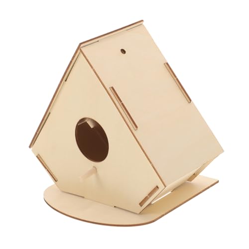 Abaodam Unbemaltes Holz Vogelhaus DIY Bastelset für Einzigartiges Dreieck Design Hochwertiges Holzmaterial Bemalen und Dekorieren Kreative Vogelhaus Abaodam Unbemaltes Holz Vogelhaus DIY Bastelset für Einzigartiges Dreieck Design Hochwertiges Holzmaterial Bemalen und Dekorieren Kreative Vogelhaus von Abaodam