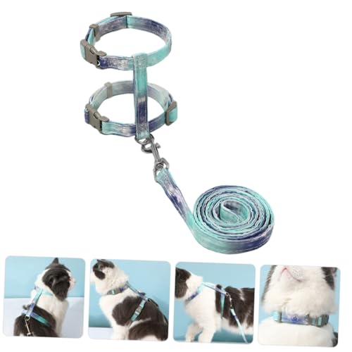 Abaodam Verstellbares Ausbruchsicheres Katzengeschirr mit Leine Angenehmes Leichtes Katzenharness für Spaziergänge und Reisen Komfortabel Flexibel Geeignet für Kleine Haustiere Wie Katzen von Abaodam