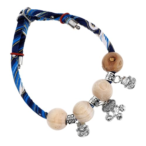 Abaodam Verstellbares Katzenhalsband mit Glocke Weicher Langlebiger Baumwollkragen Sicherer Abreißmechanismus Komfortabel für Kätzchen Jungen und Mädchen Täglicher Gebrauch Blaues Xs von Abaodam