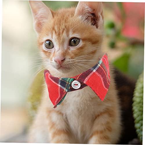Abaodam Verstellbares Katzenhalsband mit Süßer Schleife und Glocke Atmungsaktives Katzenzubehör in Weihnachtsrot Geeignet für Kätzchen und Katzen für Alltag Party und Abaodam Verstellbares Katzenhalsband mit Süßer Schleife und Glocke Atmungsaktives Katzenzubehör in Weihnachtsrot Geeignet für Kätzchen und Katzen für Alltag Party und von Abaodam