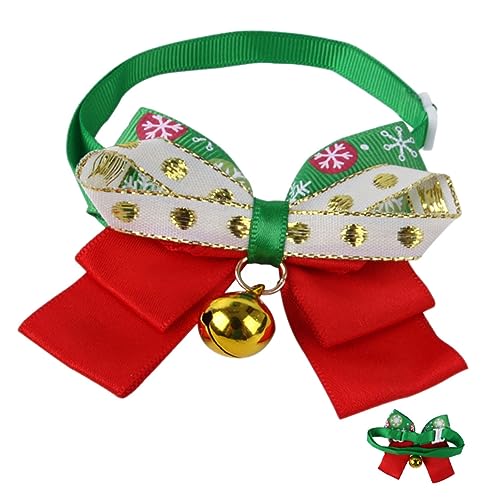 Abaodam Verstellbares Weihnachts Hundehalsband mit Glocke und Schleife Niedliches Katzen und Hundehalsband mit Schneeflockenmuster Langlebiges Material für Kleinen und Mittleren Abaodam Verstellbares Weihnachts Hundehalsband mit Glocke und Schleife Niedliches Katzen und Hundehalsband mit Schneeflockenmuster Langlebiges Material für Kleinen und Mittleren von Abaodam