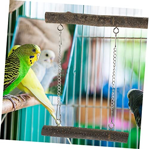 Abaodam Vogel Holz Schaukel für Papagei und Wellensittich Natürliche Holz Sitzstange Beißfest und Langlebig Käfig Deko für Sittiche Interaktives Vogel Klettergerüst Abaodam Vogel Holz Schaukel für Papagei und Wellensittich Natürliche Holz Sitzstange Beißfest und Langlebig Käfig Deko für Sittiche Interaktives Vogel Klettergerüst von Abaodam