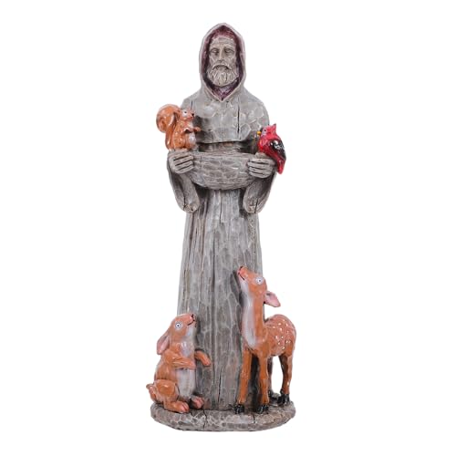 Abaodam Vogelfutterspender Gartenstatue aus Hochwertigem Harz Dekorativer Futterbehälter für Vögel im Garten für Innenhöfe und Yards Langlebig und Leicht Abaodam Vogelfutterspender Gartenstatue aus Hochwertigem Harz Dekorativer Futterbehälter für Vögel im Garten für Innenhöfe und Yards Langlebig und Leicht von Abaodam