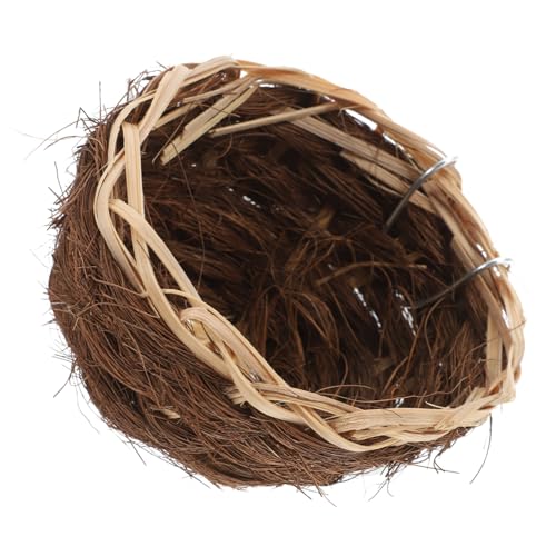 Abaodam Vogelnest Vogelkäfig Kanarienvogel vogelhaus Nest für Vögel Papageiennest für Käfig hängendes Kolibri-Nest Papageienbett Papageienbrutnest Brutnestbett für Papageien Stroh Coffee Abaodam Vogelnest Vogelkäfig Kanarienvogel vogelhaus Nest für Vögel Papageiennest für Käfig hängendes Kolibri-Nest Papageienbett Papageienbrutnest Brutnestbett für Papageien Stroh Coffee von Abaodam