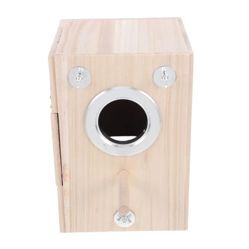 Abaodam Vogelnisthalter Vogelhaus Aus Holz Vogelbrutkasten Für Kleine Vögel Als Spiel Und Schlafplatz Vogelhalter Für Garten von Abaodam