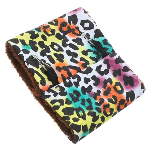 Abaodam Vogelschlafbett Hängematte Für Bequeme Und Baumwollhängematte Für Papageien Und Kleine Haustiere Für Käfige Und Freigehege Leopard Design Kleine von Abaodam