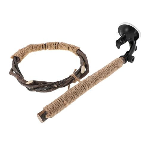 Abaodam Vogel-sitzstange Mit Saugnapf Für Fenster Multifunktionale Holzperche Für Papageien Und Kleine Vögel Und Leicht Zu Reinigen Für Innen Und Außenbereich Abaodam Vogel-sitzstange Mit Saugnapf Für Fenster Multifunktionale Holzperche Für Papageien Und Kleine Vögel Und Leicht Zu Reinigen Für Innen Und Außenbereich von Abaodam