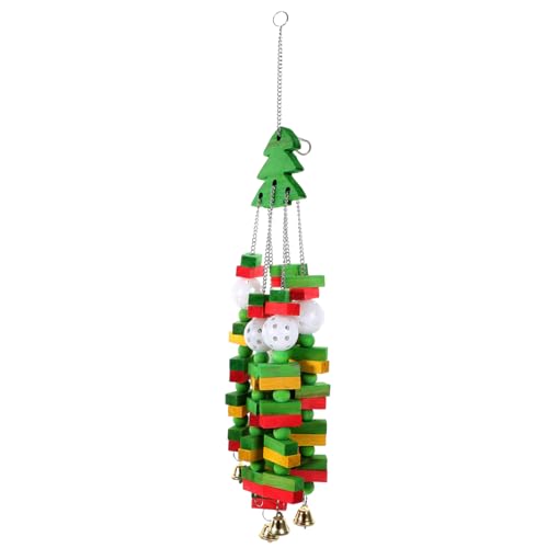Abaodam Weihnachtliches Papageien-Spielzeug Baumform Kauspielzeug Für Vögel Hängendes Holzspielzeug Für Käfige Fördert Bewegung Und Wohlbefinden Für Wellensittiche Und Abaodam Weihnachtliches Papageien-Spielzeug Baumform Kauspielzeug Für Vögel Hängendes Holzspielzeug Für Käfige Fördert Bewegung Und Wohlbefinden Für Wellensittiche Und von Abaodam