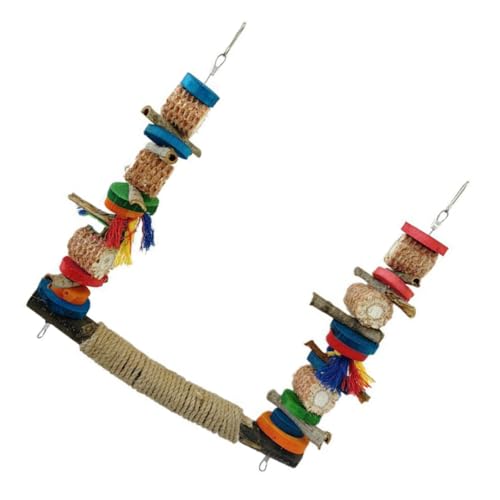 Abaodam Vogelspielzeug Holz Kauspielzeug Papageien Spielständer Vogelkäfig Zubehör Wellensittich Sitzstange Parakeet Hängend Mehrzweck Holzspielzeug für Papagei Sittich Finch Abaodam Vogelspielzeug Holz Kauspielzeug Papageien Spielständer Vogelkäfig Zubehör Wellensittich Sitzstange Parakeet Hängend Mehrzweck Holzspielzeug für Papagei Sittich Finch von Abaodam