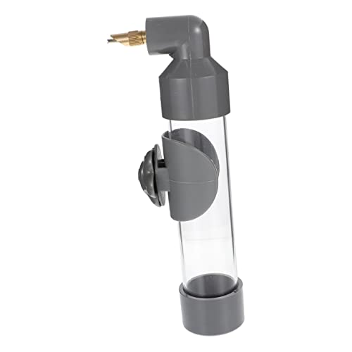 Abaodam Vogeltrinker Haustier groß transparent Futterspender Trinken Vogelwasserflasche Vogeltrinkflasche wasserspender Vogel Wassertrinker Zubehör für Papageienkäfige Vogeltränke PVC Grey von Abaodam