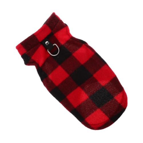 Abaodam Warme Hundeweste aus Weichem Fleece Kariert Atmungsaktiv und Bequem für Kleine und Mittelgroße Hunde im Herbst und Winter mit D Ring für Einfache Leinenbefestigung Abaodam Warme Hundeweste aus Weichem Fleece Kariert Atmungsaktiv und Bequem für Kleine und Mittelgroße Hunde im Herbst und Winter mit D Ring für Einfache Leinenbefestigung von Abaodam