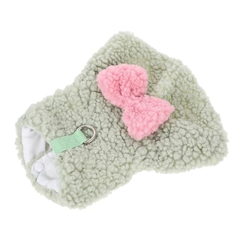 Abaodam Warme Schleifenkleidung Hundekleidung Hundekleid Welpen Hundekleidung Für Den Winter Hundemantel Hunde Plüsch Warme Hundekleidung Rassehund Schleife Zöpfe von Abaodam