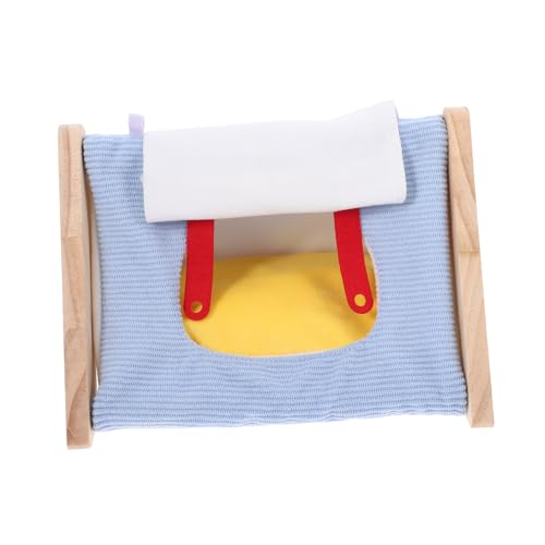 Abaodam Warmer Hamsterkäfig Zubehör Winterzelt für Kleintiere mit Innenfläche Robustes Haustiernest für Hamster Kaninchen und Frettchen Kleine Blaue Dreieckshütte für Innenkäfige von Abaodam