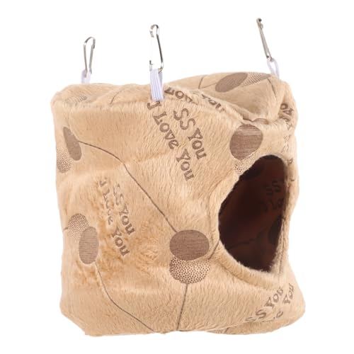 Abaodam Warmes Hamsterbett Atmungsaktive Hängematte für Kleine Nager Gemütliches Schlafnest für Hamster Befestigen Zufälliger Stil von Abaodam