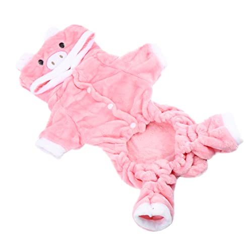 Abaodam Warmes Schweine-Outfit für Hunde, weich und Kleidung, Winterbekleidung für Hunde, auffälliges Design, gemütlich und bequem Abaodam Warmes Schweine-Outfit für Hunde, weich und Kleidung, Winterbekleidung für Hunde, auffälliges Design, gemütlich und bequem von Abaodam