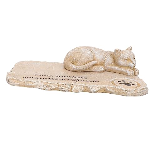 Abaodam Wasserdichter Katzengedenkstein Aus Resin Dekorative Grabfigur Für Garten Und Innenbereich Einzigartiges Für Verstorbene Katzen Stilvolles von Abaodam