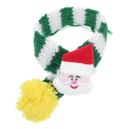 Abaodam Weihnachten Haustier Schal Gestreifter Hundeschal Mit Pompons Warmer Und Katzen Halstuch Für Winterurlaub Bequemes Und Langlebiges Design Für Kleine Bis Große von Abaodam