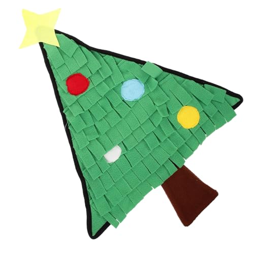 Abaodam Weihnachtliche Snuffle Matte für Hunde Rutschfestes Waschbares Futterspielzeug Langsamer Futterspender Multifunktionale Trainings und Schnüffelmatte für Kleine Haustiere Abaodam Weihnachtliche Snuffle Matte für Hunde Rutschfestes Waschbares Futterspielzeug Langsamer Futterspender Multifunktionale Trainings und Schnüffelmatte für Kleine Haustiere von Abaodam