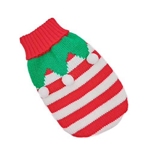 Abaodam Weihnachtlicher Hundepullover für Kleine Gemütliche Winterkleidung für Haustiere Anzuziehen für Festlichkeiten und Outdoor Aktivitäten von Abaodam