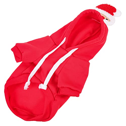Abaodam Weihnachtliches Hundekostüm für Kleine und Mittlere Atmungsaktive Haustier Hoodie mit Praktischer für Cosplay und Festliche Anlässe Abaodam Weihnachtliches Hundekostüm für Kleine und Mittlere Atmungsaktive Haustier Hoodie mit Praktischer für Cosplay und Festliche Anlässe von Abaodam