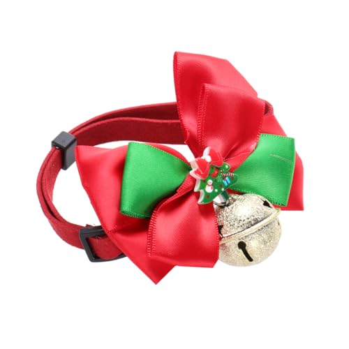 Abaodam Weihnachtliches Verstellbares Haustier Halsband mit Glocke und Schleife Festliches Hunde Accessoire für Weihnachten Komfortabel und Einfach Anzulegen Passend für Haustiere Abaodam Weihnachtliches Verstellbares Haustier Halsband mit Glocke und Schleife Festliches Hunde Accessoire für Weihnachten Komfortabel und Einfach Anzulegen Passend für Haustiere von Abaodam