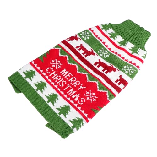 Abaodam Weihnachts Haustierpullover für Gestrickter Pullover für Festliche Anlässe Warm und Bequem Perfektes Hundekostüm zur Weihnachtsfeier von Abaodam