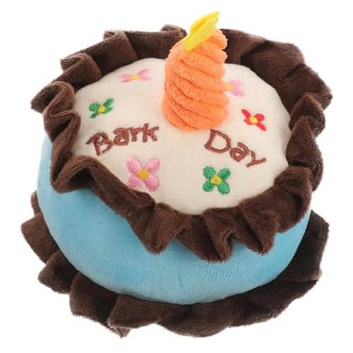 Abaodam Welpen Kauspielzeug Plüsch Kuchenform Für Kleine Haustiere Bequemes Und Sicheres Geburtstagsgeschenk Für Langlebig Und Unterhaltsam von Abaodam