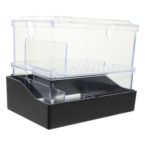 Abaodam Wiederverwendbarer Aquariumfilter für Schildkröten Kompakte Haushaltsfilterbox mit Verschleißfestem Filterfall für Professionellen Einsatz im Terrarium und Aquarium von Abaodam