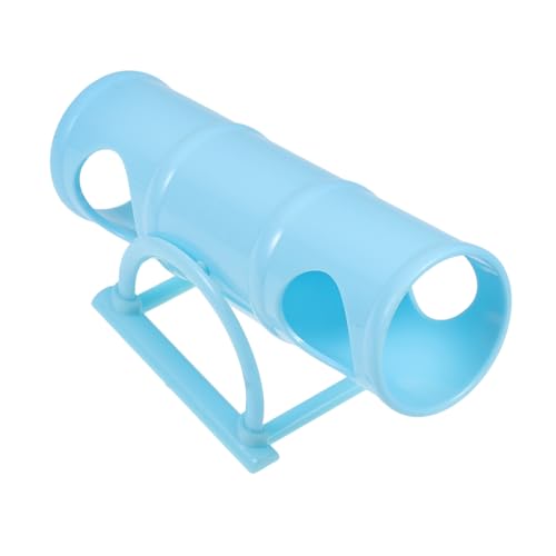 Abaodam Wippe-Tunnel für Haustiere Hamster Hamster röhre Hamster Übung Kleintier Hamstertraining Kleiner Tunnel winzig Hamster-Wipptunnel Haustierspielzeug Abs Sky-Blue von Abaodam