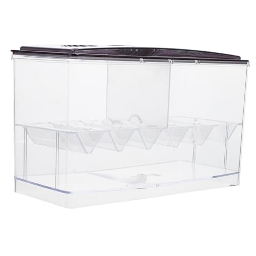 Abaodam Zuchtbox mit DREI Kammern für Aquarien Fischbrut Isolationsbox mit Belüftung Langlebig und Sicher für Fischaufzucht von Abaodam