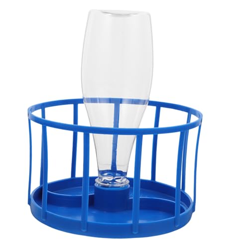 Abaodam automatische Wasserzufuhr Feeder Wasserspender für Reptilien Trinkbrunnen für Reptilien Wasserflasche für Reptilien Futternapf für Schildkröten Reptilien-Flasche Abs Blue von Abaodam